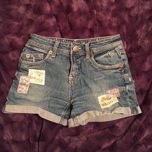 Justice Denim shorts
