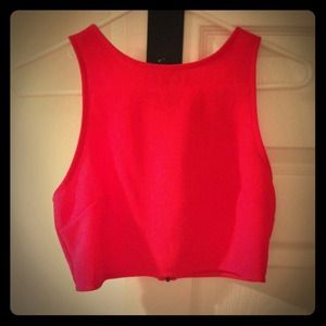 Red Crop Top