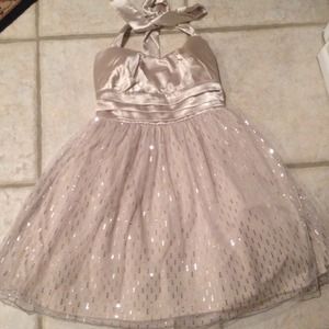 Trixxi 1950's style champagne cocktail dress