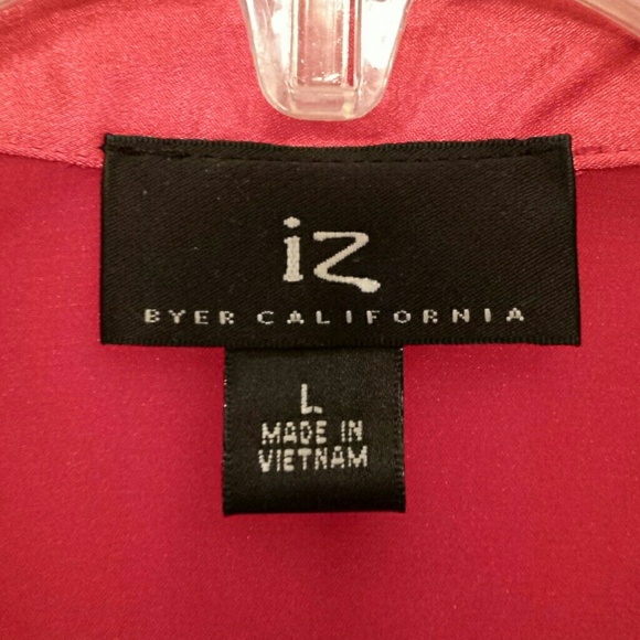 Red Sateen blouse - Picture 2 of 4