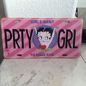 Betty boop wall decor
