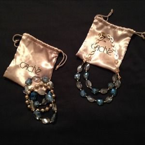 PRICE DROP Cache blue & gold necklace & bracelet