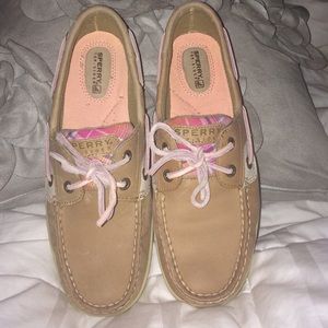 New Sperry Top Sider Boat Shoes - pink plaid!