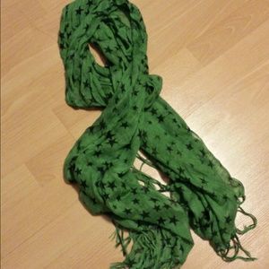 Pashmina scarf green and black
