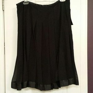 Black Pleated Skirt