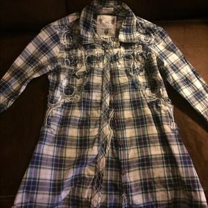 Roar button up flannel
