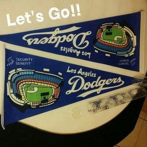 (2) Dodgers Pennants