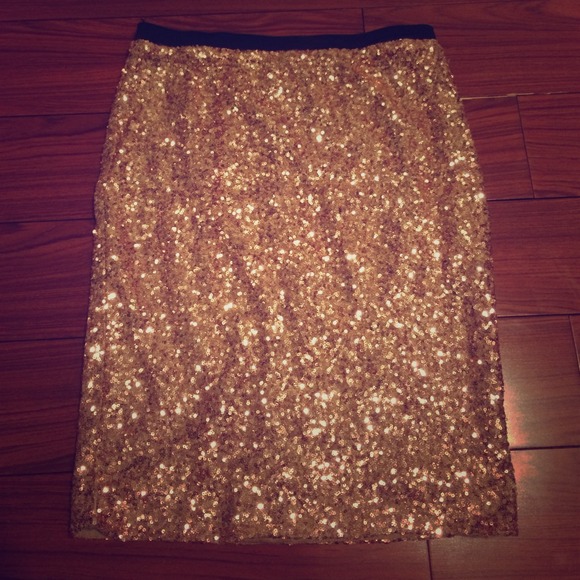 Gold sequin Limited skirt