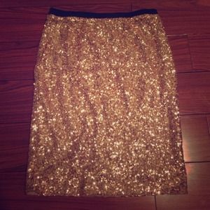 Gold sequin Limited skirt