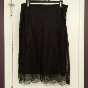 Black Lace Skirt