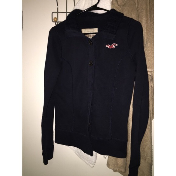 Navy Blue Hollister Jacket