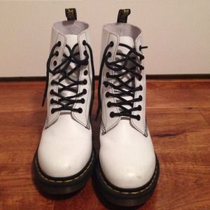 Clemency White Doc Martens Boots