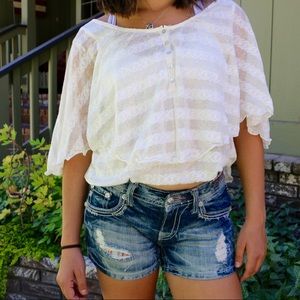 Lace free people shirt, super cute on☺️