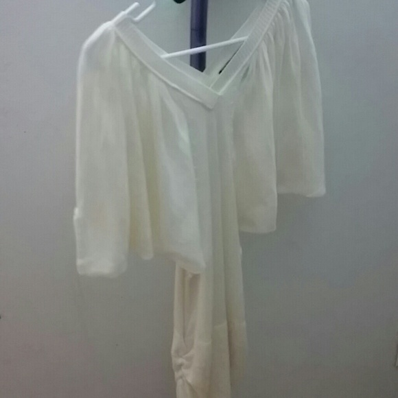Ivory dolman sleeve knit dress