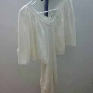 Ivory dolman sleeve knit dress