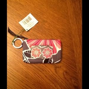 Vera Bradley Zip ID CASE Keychain!