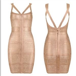 🆕 Gold Bandage dress 🌟🌟