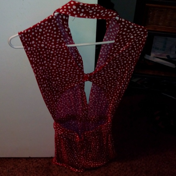 Cut out back romper