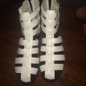 White sandals , not sure the brand