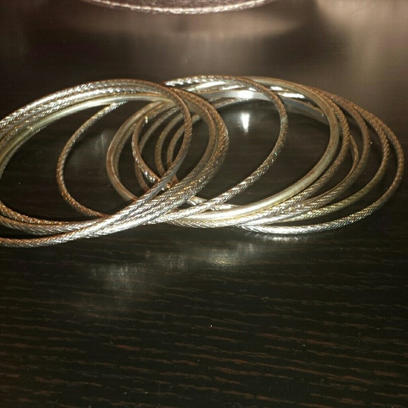 Gold metal bracelets