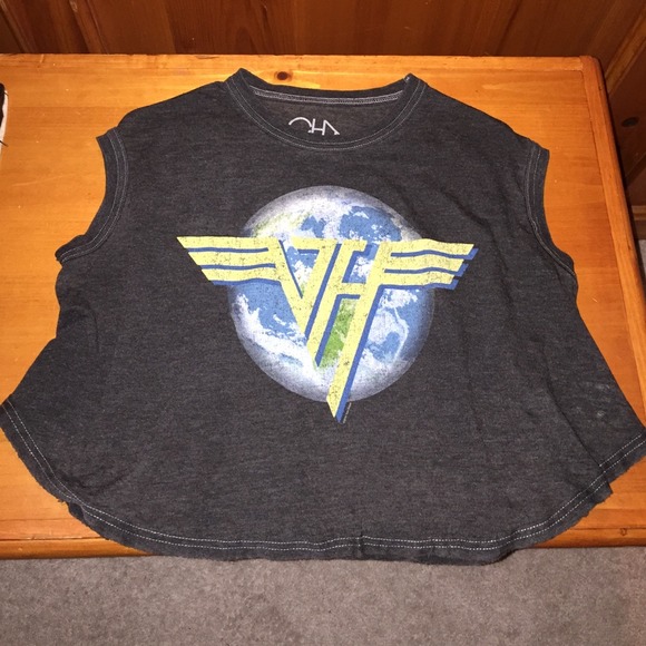 Urban Outfitters Tops - CROP TOP VAN HALEN SHIRT