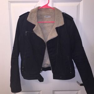 GAP Denim Lined Moto jacket