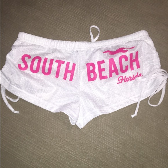 White Mesh Athletic Shorts