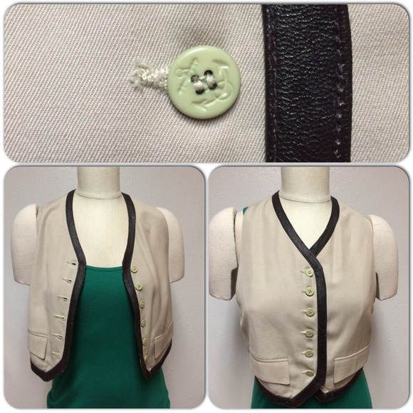 Bundled- vest w/ nautical buttons-Kenar studio - Picture 2 of 4