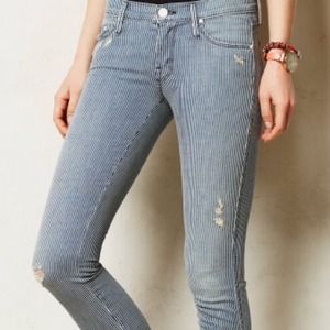 Mother Blue Vamp Ankleslit Skinny Jeans Size 26