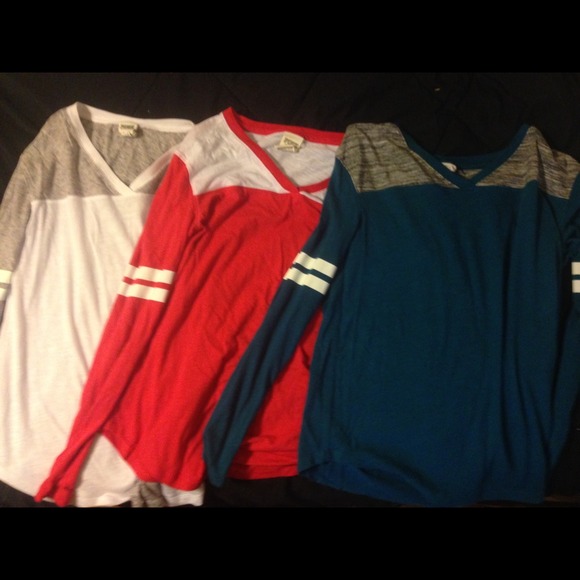 PINK Victoria's Secret varsity shirt BUNDLE! - Picture 4 of 4