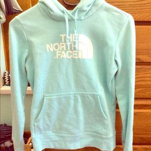Teal northface sweatshirt