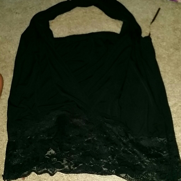 Super soft halter  with lace top Xl