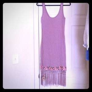 Volcom aztec fringe dress