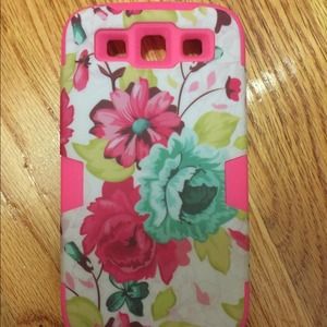 Samsung Galaxy S3 Pink Floral Phone Case
