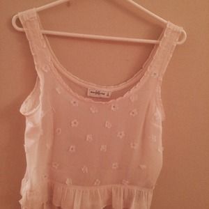 Abercrombie & Fitch ruffled tank top