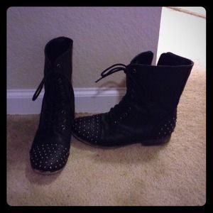 Madden Girl Studded Combat Boots