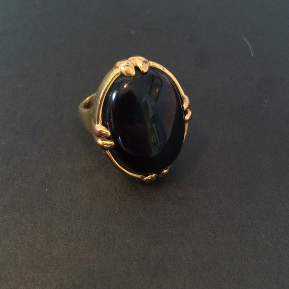 Black cocktail ring