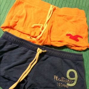 BUNDLE two pairs of Hollister Lounge Shorts