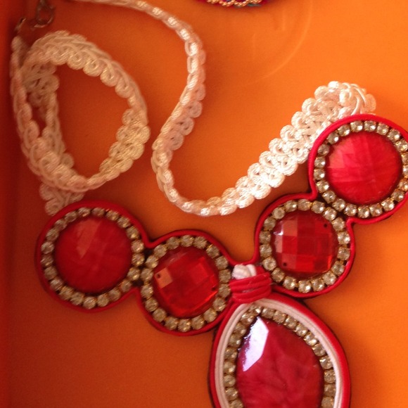 Handmade Accessories - Handmade necklace in red