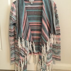 Billabong cardigan with fringe