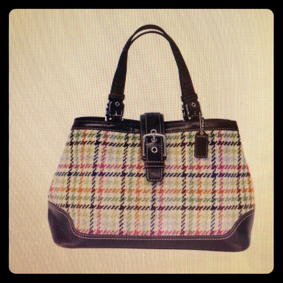 Coach Hampton Tattersall Carryall Tote