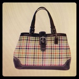 Coach Hampton Tattersall Carryall Tote