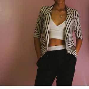 Blazer white and black.
