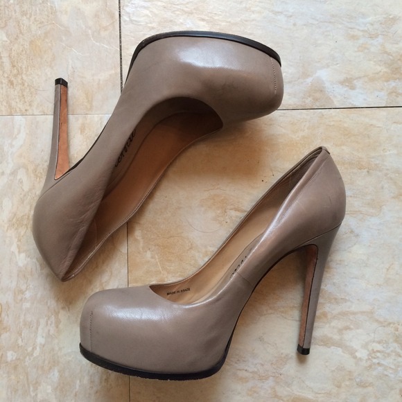 Pour La Victoire IRINA leather platform pumps