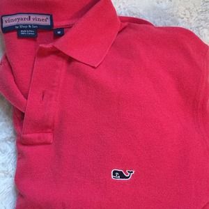 Men's Vineyard Vines Red Polo