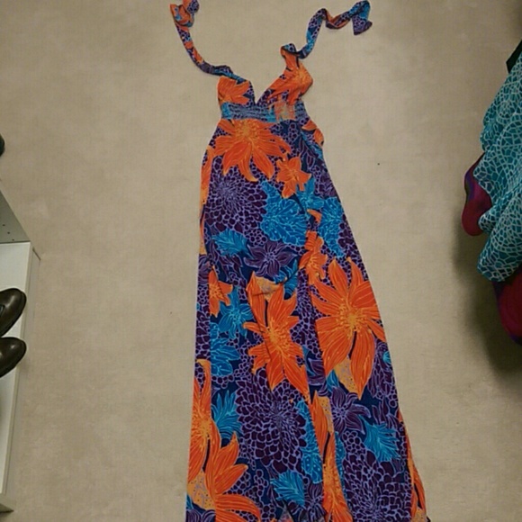 Muli colored maxi dress. Size S.
