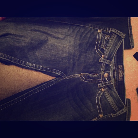 Long Silver Jeans