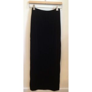 Vintage Velvet Maxi Skirt