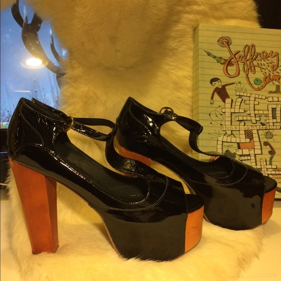 Jeffrey Campbell black patent foxy-wood - Picture 3 of 4