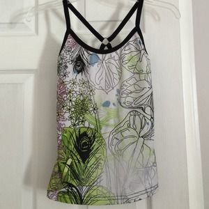 Work out tank with built in sports bra